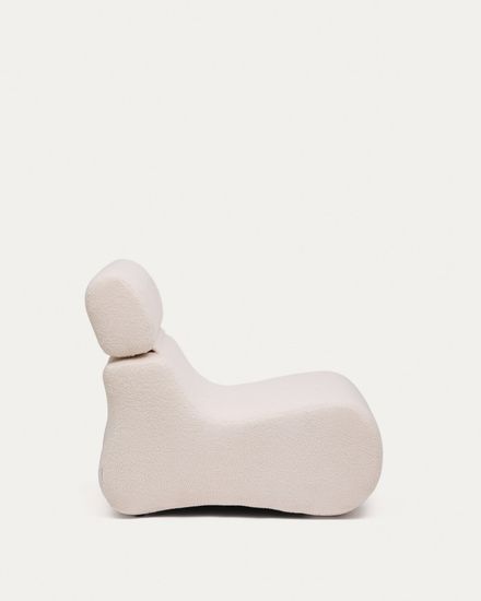 Club Кресло цвета экрю из ткани букле Испания La Forma