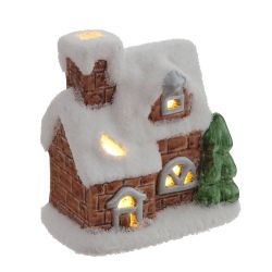 GAEM Фигурка декоративная "Домик" (подсветка, 2xLR44), L7,5 W4,5 H8 см, 2в.