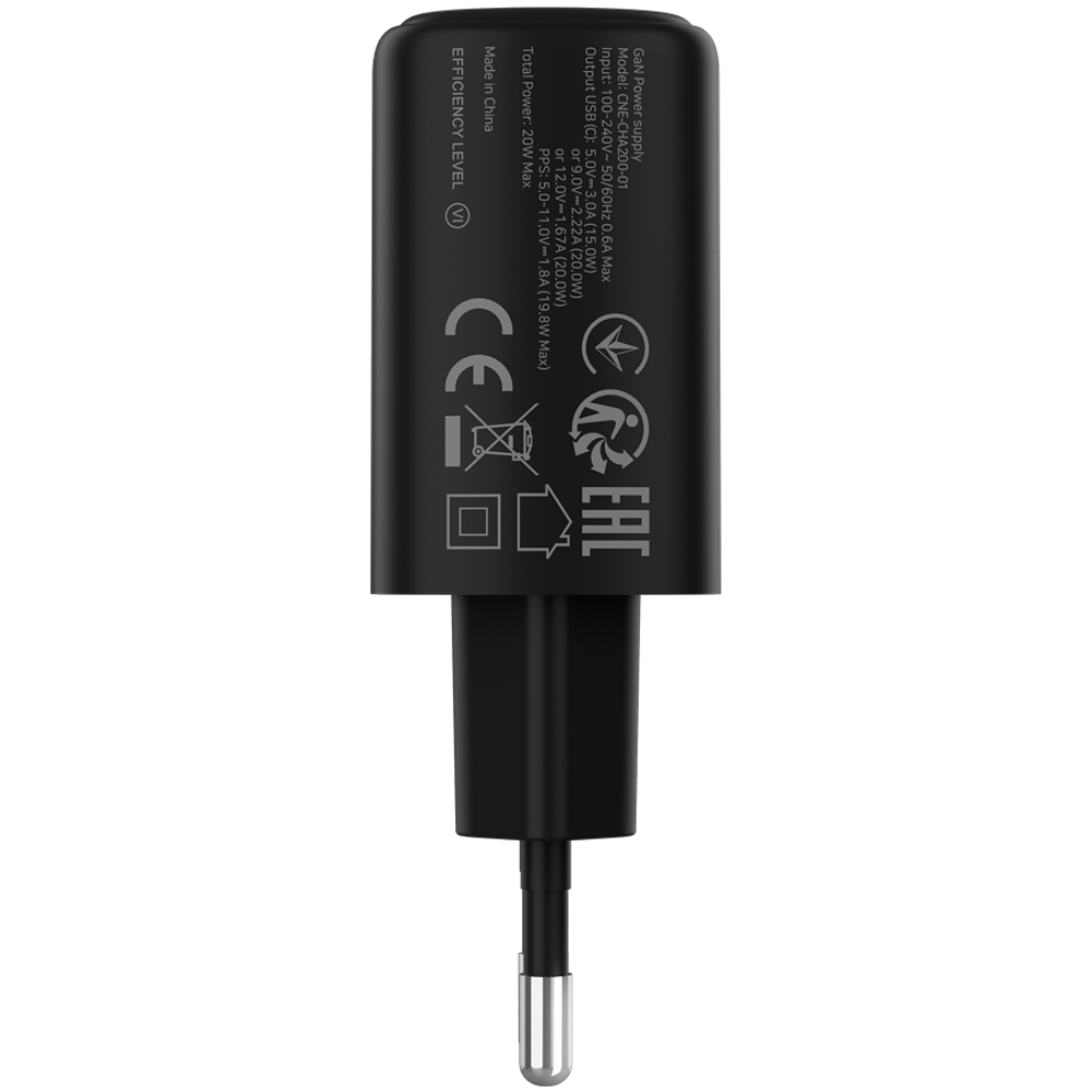 CANYON charger OnCharge 200 20W 1xPD EU Black