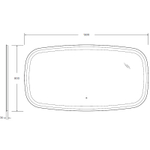 Зеркало Cezares Molveno 150 CZR-SPC-MOLVENO-1500-800-MOV с подсветкой с сенсорным выключателем и датчиком движения