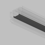 TR2010-BK Экран для трека SMART черный 1 метр