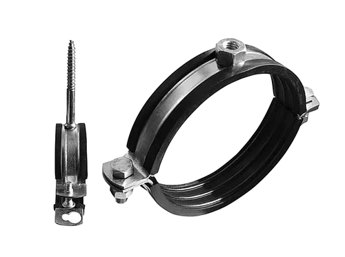 Мет.оцин. хомут с резиновой прокладкой, болтом и дюбелем 3/4quot; (25-29мм)