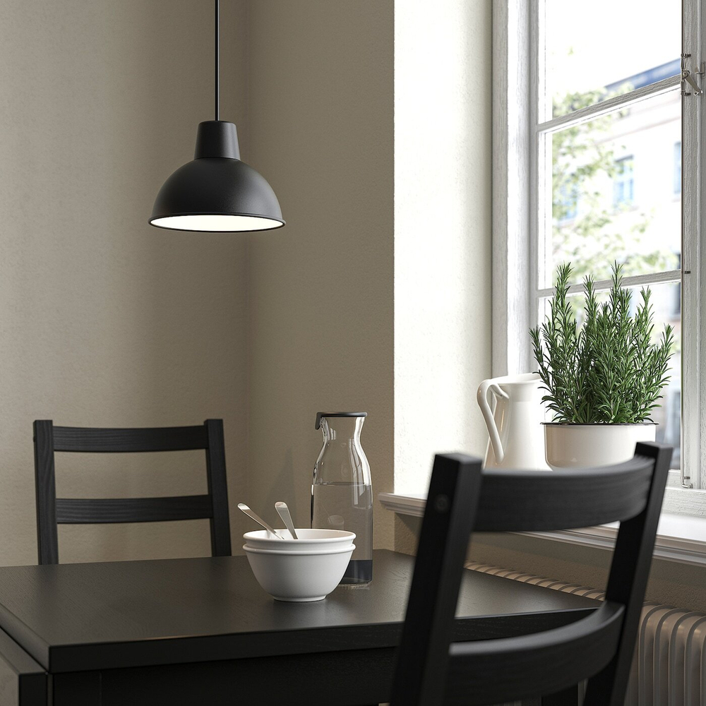 IKEA SKURUP  (ИКЕА СКУРУП)  -  Подвесной светильник, черный, 19 см