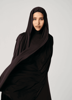 Балаклава с бусиной коричневая