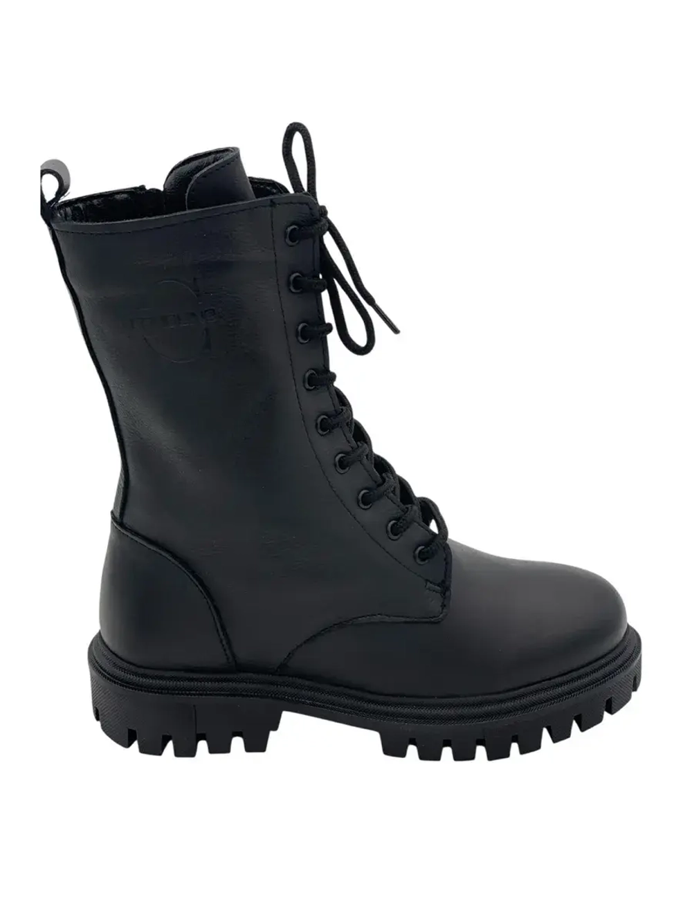 Ботинки с высоким берцем из натуральной кожи