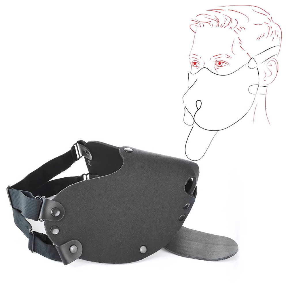 Маска Дог Sitabella неопрен черная