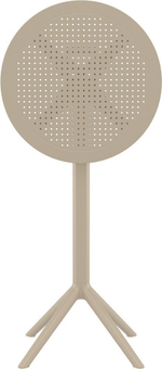 Стол пластиковый барный складной Siesta Contract Sky Folding Bar Table 60, бежевый