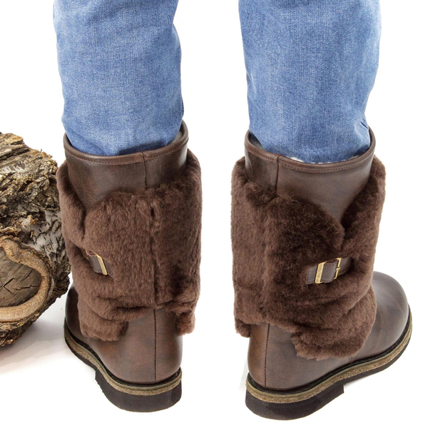 Унты мужские из кожи теленка и мутона
