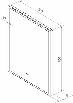 Мебель для ванной комнаты DIWO Элиста 60 светлое дерево, с раковиной Moduo 40 RING