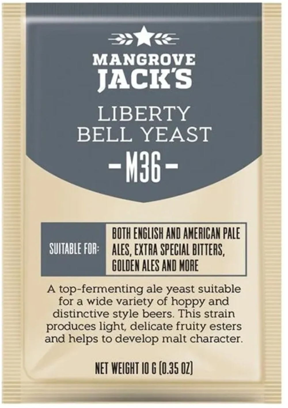 Пивные дрожжи Mangrove Jack's "Liberty Bell Ale M36", 10г