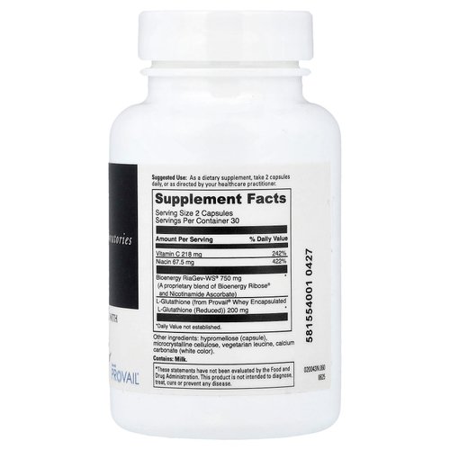 DaVinci Laboratories, NAD + активация с глутатионом, 60 капсул