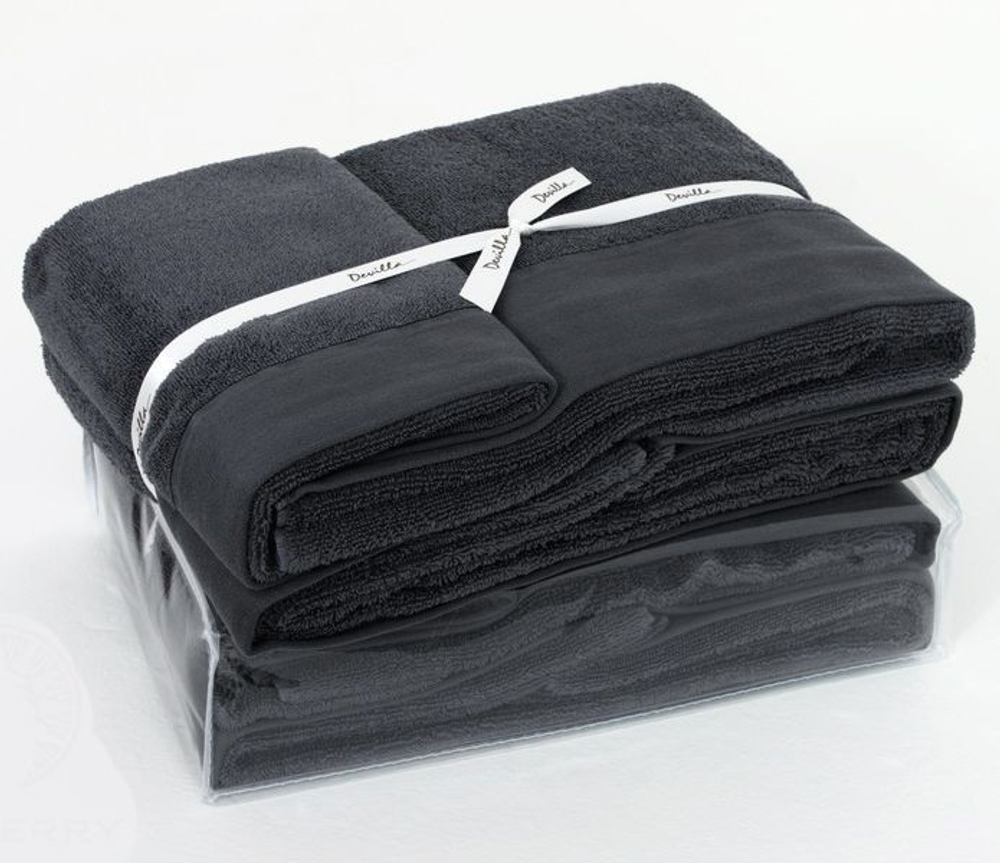 Полотенце 70х140 Devilla Senses графит