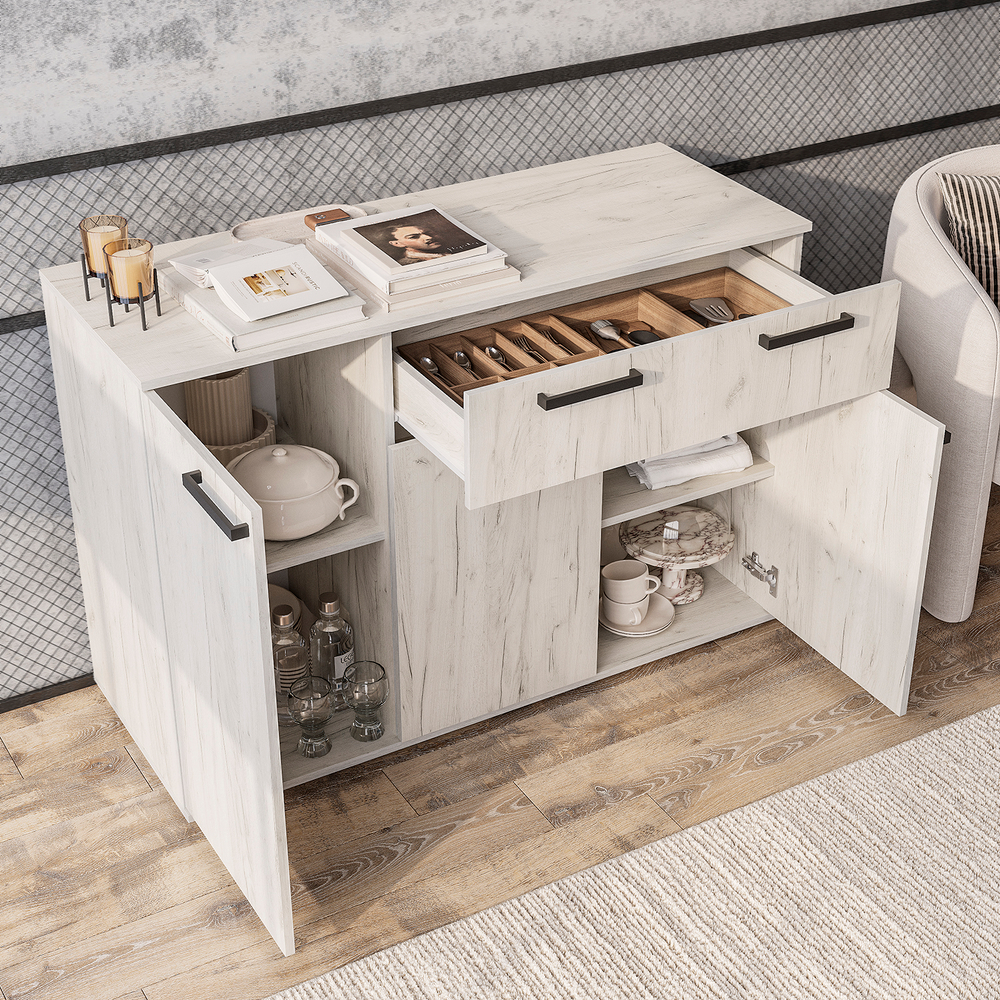 Комод Стандарт 4, три двери, один ящик, 120 см