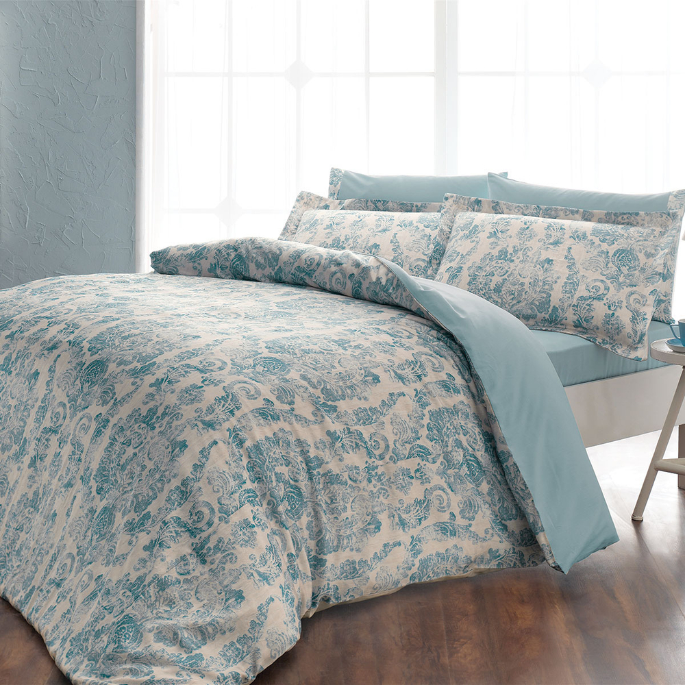 Постельное белье 2 спальное евро Tivolyo home Galante экрю