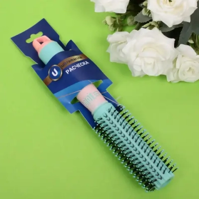 Расческа массажная брашинг «Marlene», цвет мятный бриз, 4,5*22 см (блистер Ultramarine)