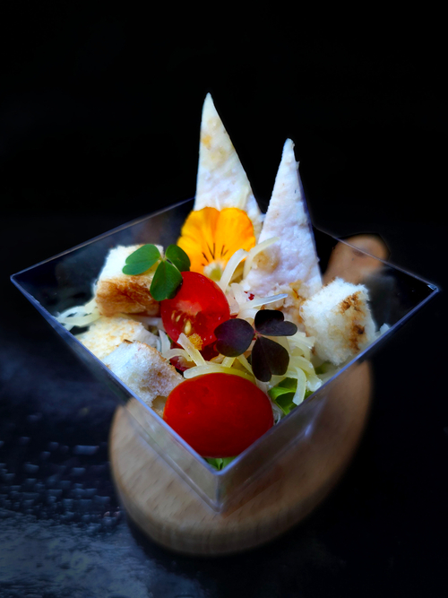 Салат Цезарь с курицей