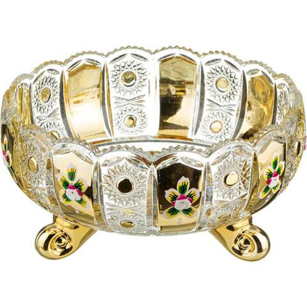 ФРУКТОВНИЦА "LEFARD GOLD GLASS" ДИАМЕТР=25 СМ. ВЫСОТА=13 СМ. (КОР=6ШТ.)