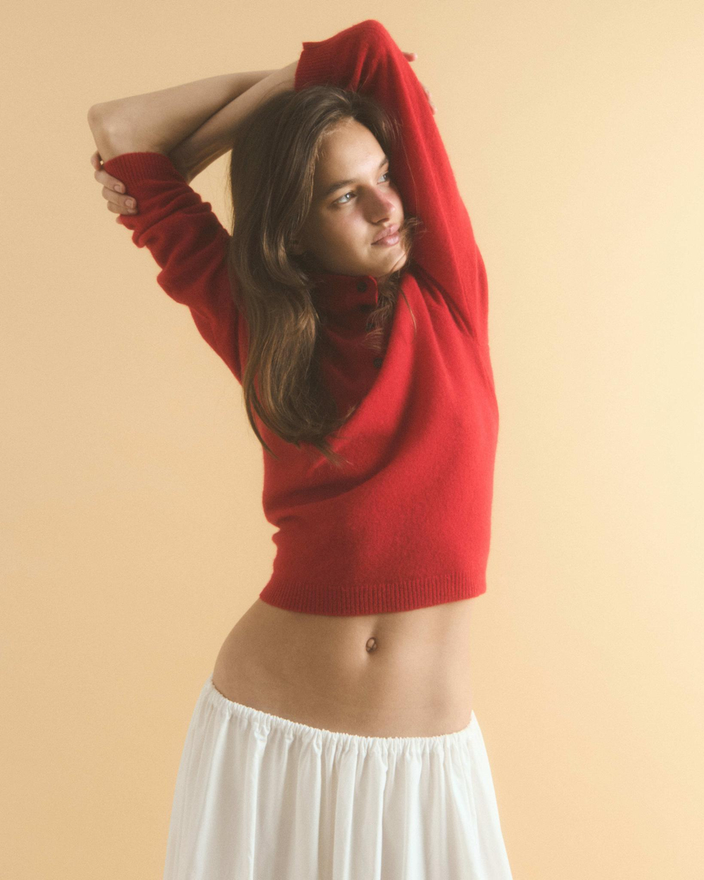 Свитер 100% Cashmere 01, Красный