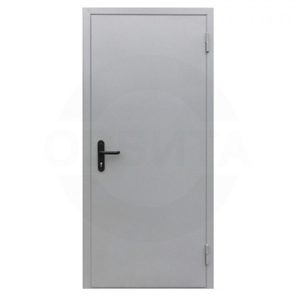 Дверь противопожарная металлическая EI-60 цвет серый RAL 7035
