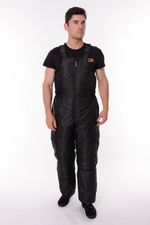 Зимний костюм для охоты и рыбалки ONERUS "Горный -15" (Таслан, Черный) Полукомбинезон