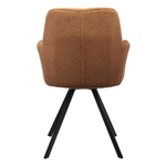 Комплект из 2-х стульев Grant терракотовый шенилл на поворотном механизме