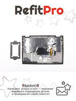 Верхняя панель с клавиатурой (топкейс) для ноутбука Lenovo X390 раскладка - русская, с подсветкой, черная, с отпечатком пальца (02HL532), оригинал