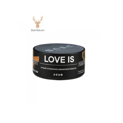 Deus "Love Is" (Клубнично-банановая жвачка) 30 гр.