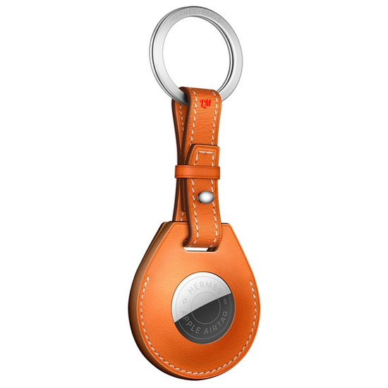 Умный брелок Apple AirTag Hermes с кольцом для ключей Оранжевый