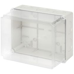 Распаячная коробка ЭРА KORvpk-240-195-165 ОП серая 240х195х165мм прозрачная крышка на винтах d25-3шт d32-2шт IP55