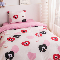 Комплект постельного белья на резинке Сатин Люкс KIDS 100% хлопок CDKR088 1.5-спальный наволочки 50x70