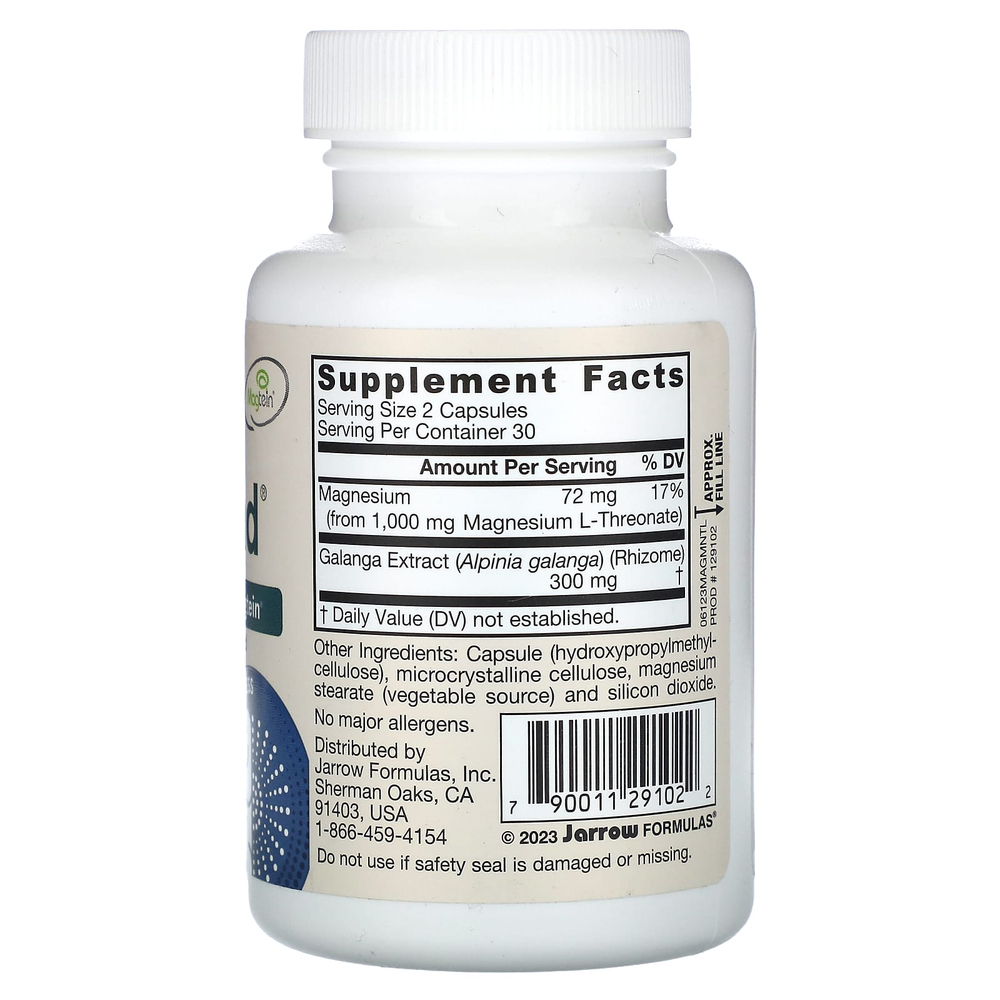 Jarrow Formulas, Vegan MagMind, для продуктивности, 60 растительных капсул