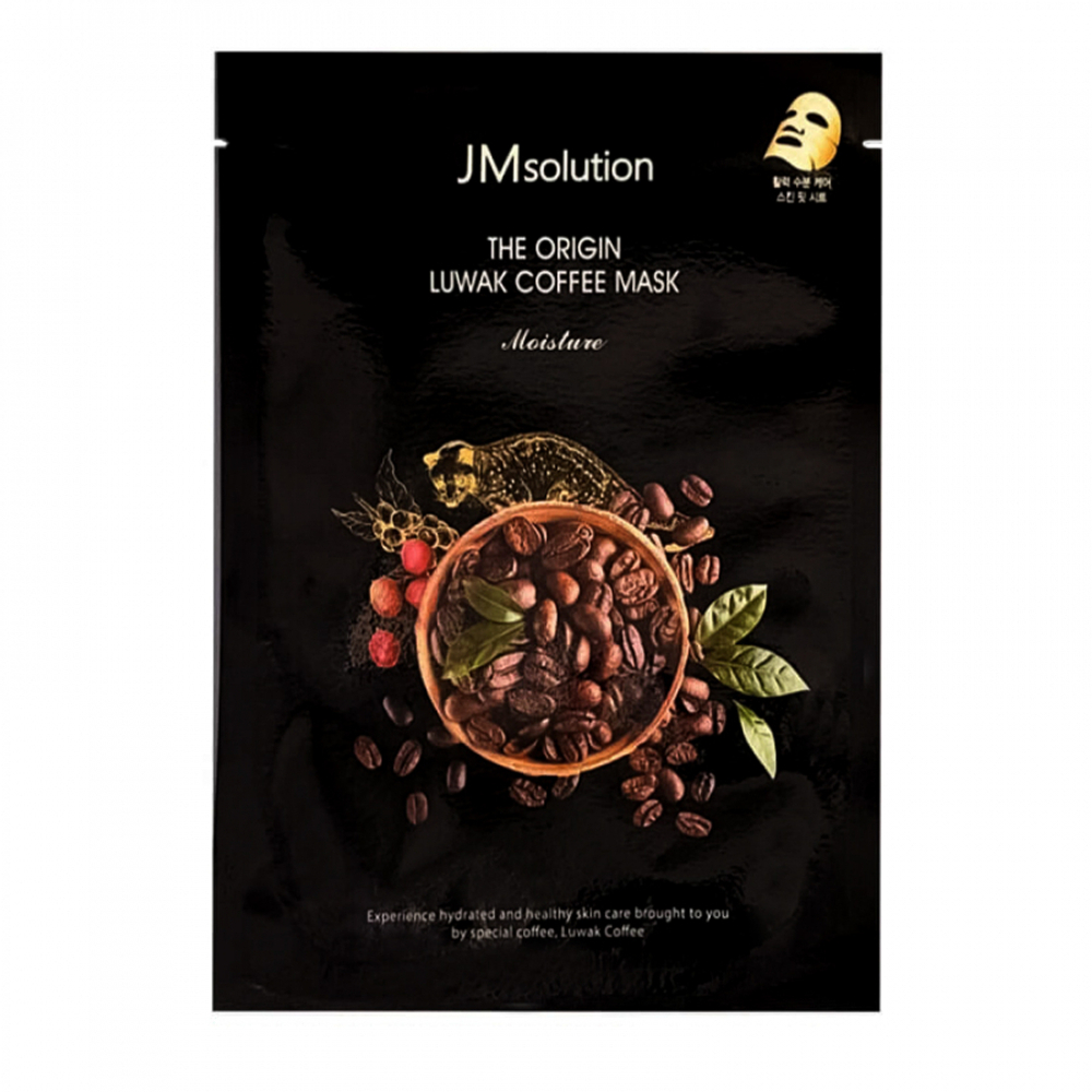 [JM SOLUTION] The Origin Luwak Coffee Mask - Тканевая маска с кофеином и копи-лувак