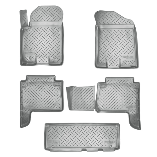 Ковры в салон Norplast/Unidec для Infiniti QX80 (2010-)Полиуретан,Серый, арт.NPL-Po-33-77-G