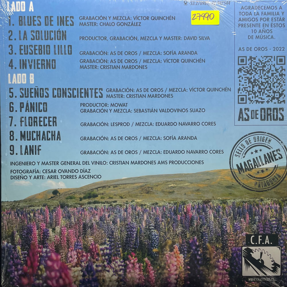 As de Oros - 10 anos de musica. Puta arenas. Chile (Чили 2022г.)