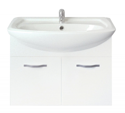 Тумба 1Marka Вита 65П 2д. Белый глянец, МДФ