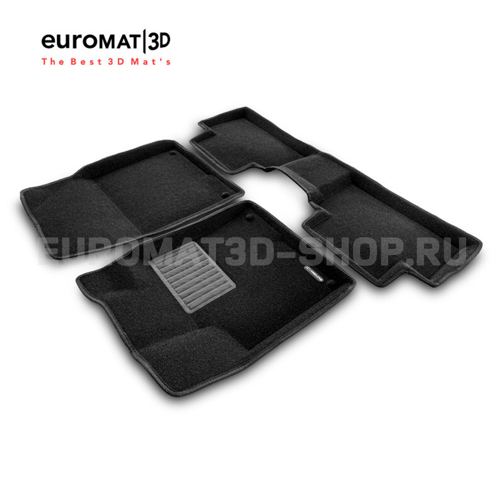 Коврики салона для  GEELY Coolray 2019- Euromat 3D Business черные. Арт. EMC3D-001407