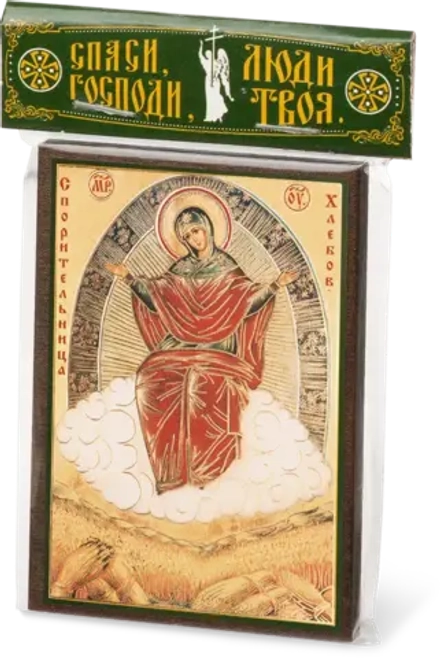 Икона БМ "Спорительница хлебов" 6х9 на МДФ-6