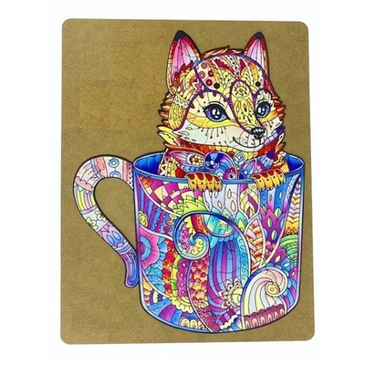 Пазл деревянный фигурный "Лисенок" 68дет. МС-5577-19 (Basir)