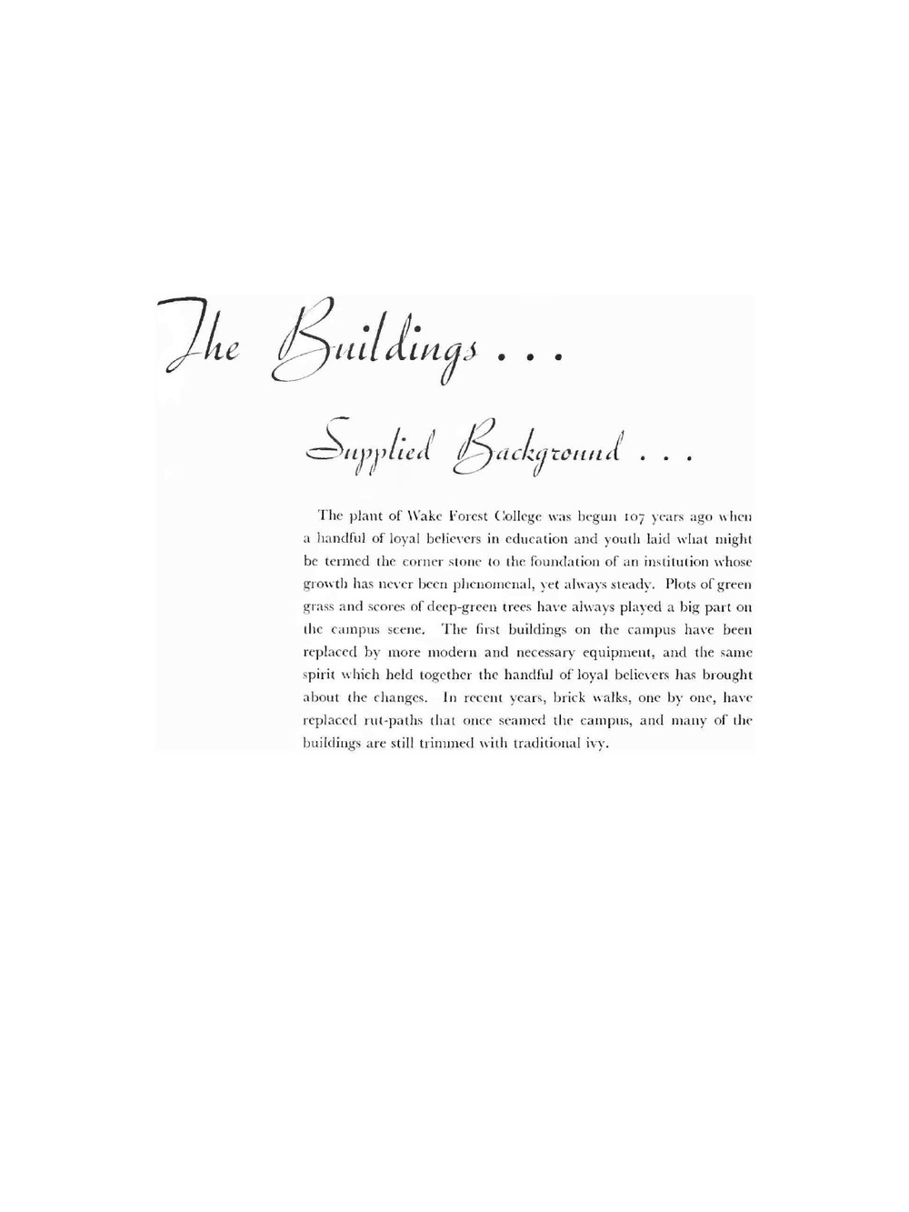 The Howler | Wake Forest College