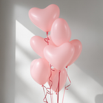 Фонтан шаров "Розовое сердце"