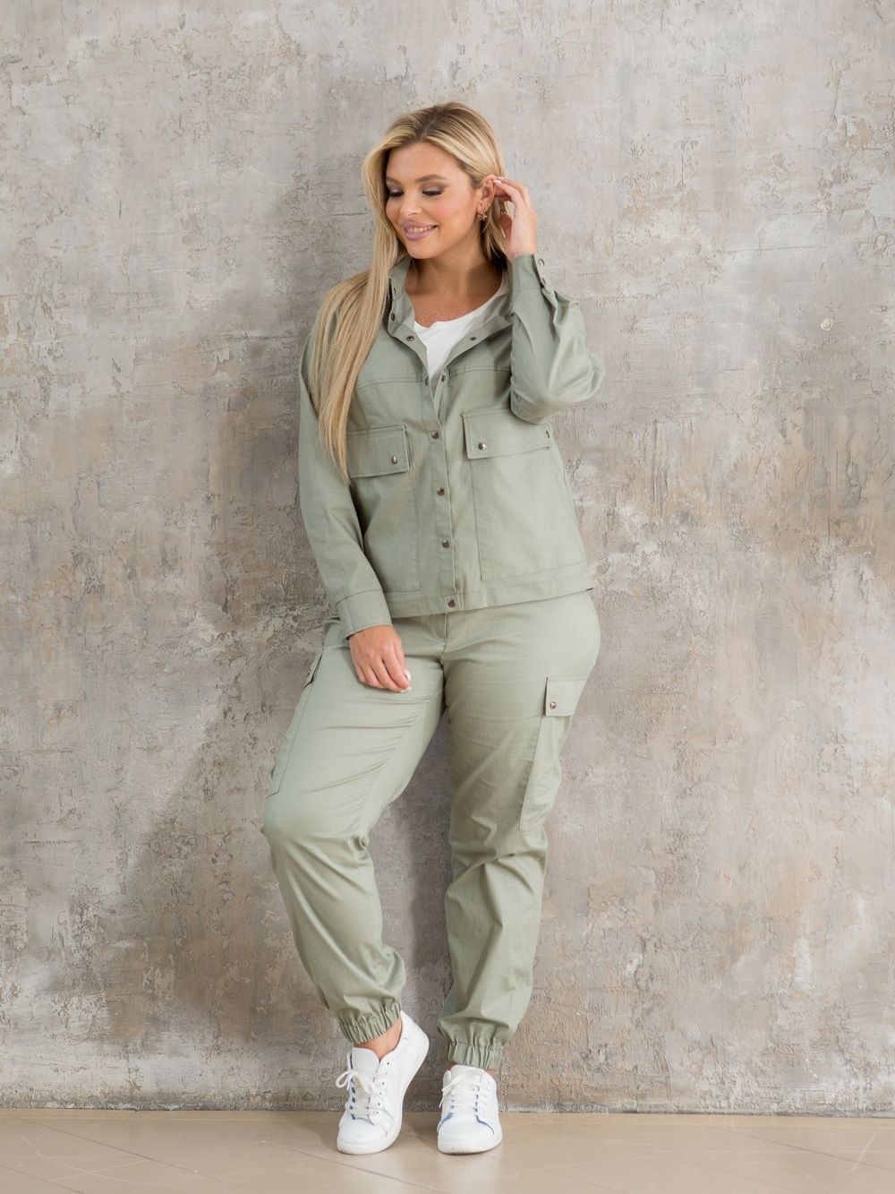 Жакет 1276 хаки Novita (Акция)