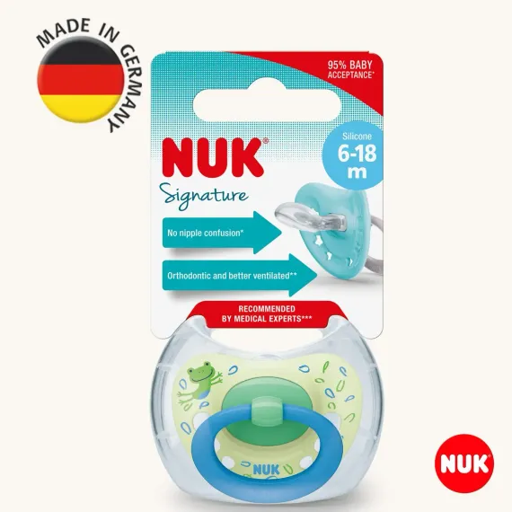 Пустышка Nuk силикон ортодонтическая 1 шт.