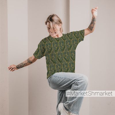 Футболка женская оверсайз с принтом 