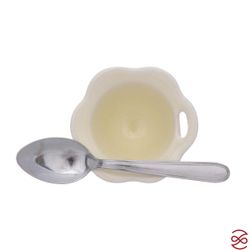 Подставка для яиц с блюдцем и ложечкой NUOVA CER Гранат 9см