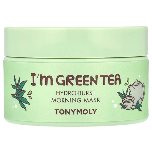 TonyMoly, I'm Green Tea, утренняя маска для лица Hydro-Burst, 100 г (3,52 унции)