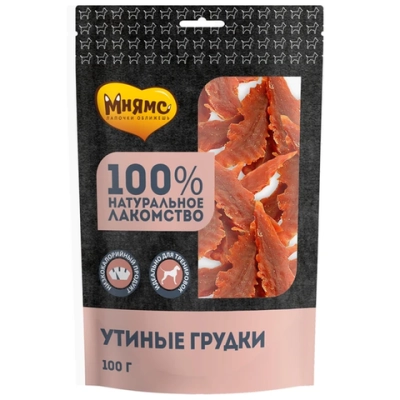 Лакомство для собак Мнямс утиные грудки