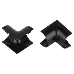 Внутренний угол ЭРА IC-KK-20-12-GR для полукруглого кабель-канала графит 20х12мм 2шт/комплект