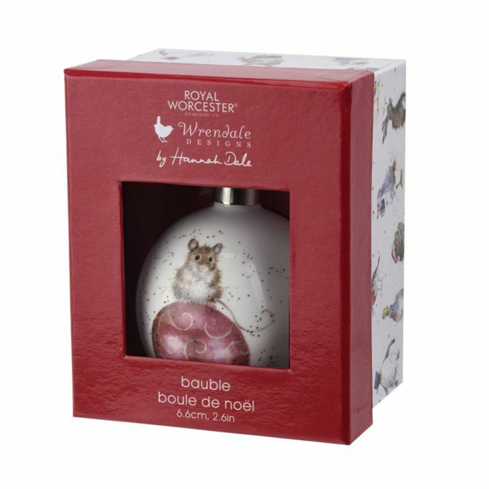 Royal Worcester - Wrendale Designs подвеска-елка-безделушка 7 см / артикул   WNPB79011-XG  / GTIN 749151670129