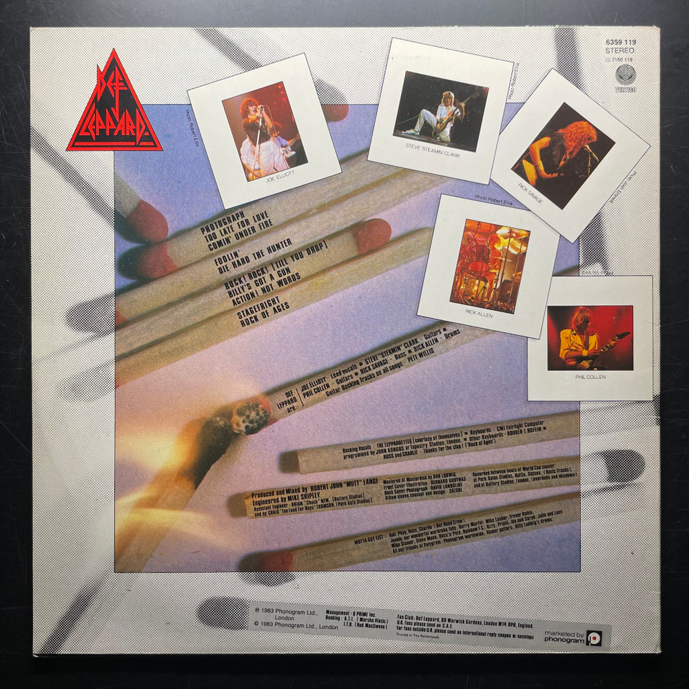 Def Leppard - Pyromania (Голландия 1983г.)