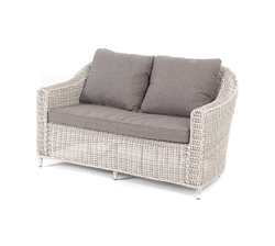 "Кон Панна" диван из искусственного ротанга двухместный, цвет бежевый